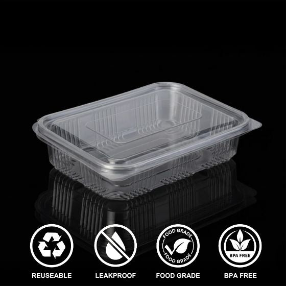 Hinged Box 500 ml Flat