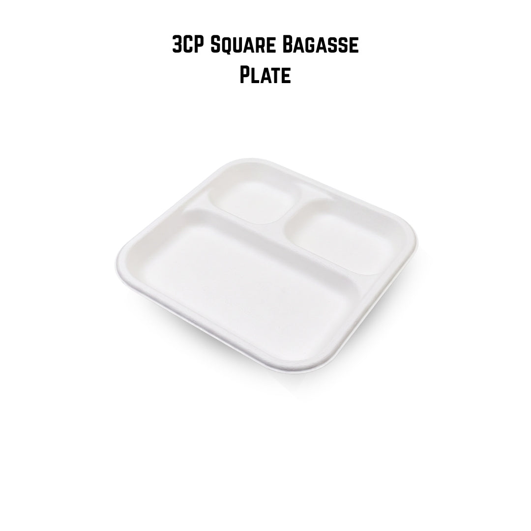 3CP NP SQ Bagasse Plate