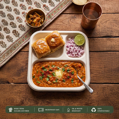3CP NP SQ Bagasse Plate
