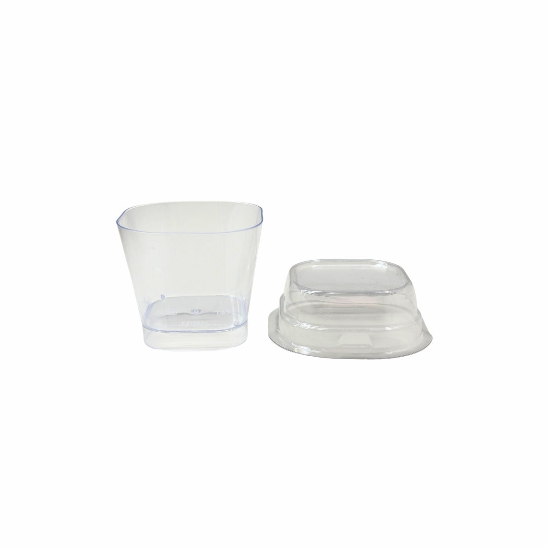 NP PS 14 Square Container 125ml With Lid
