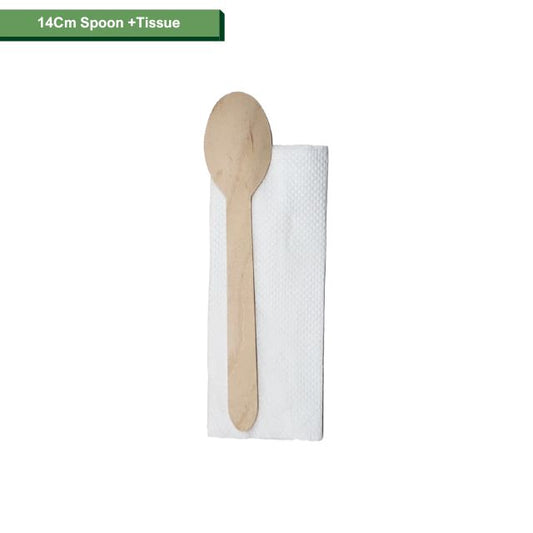 Cutlery Set No.4 (14 cm Spoon + Tissue)