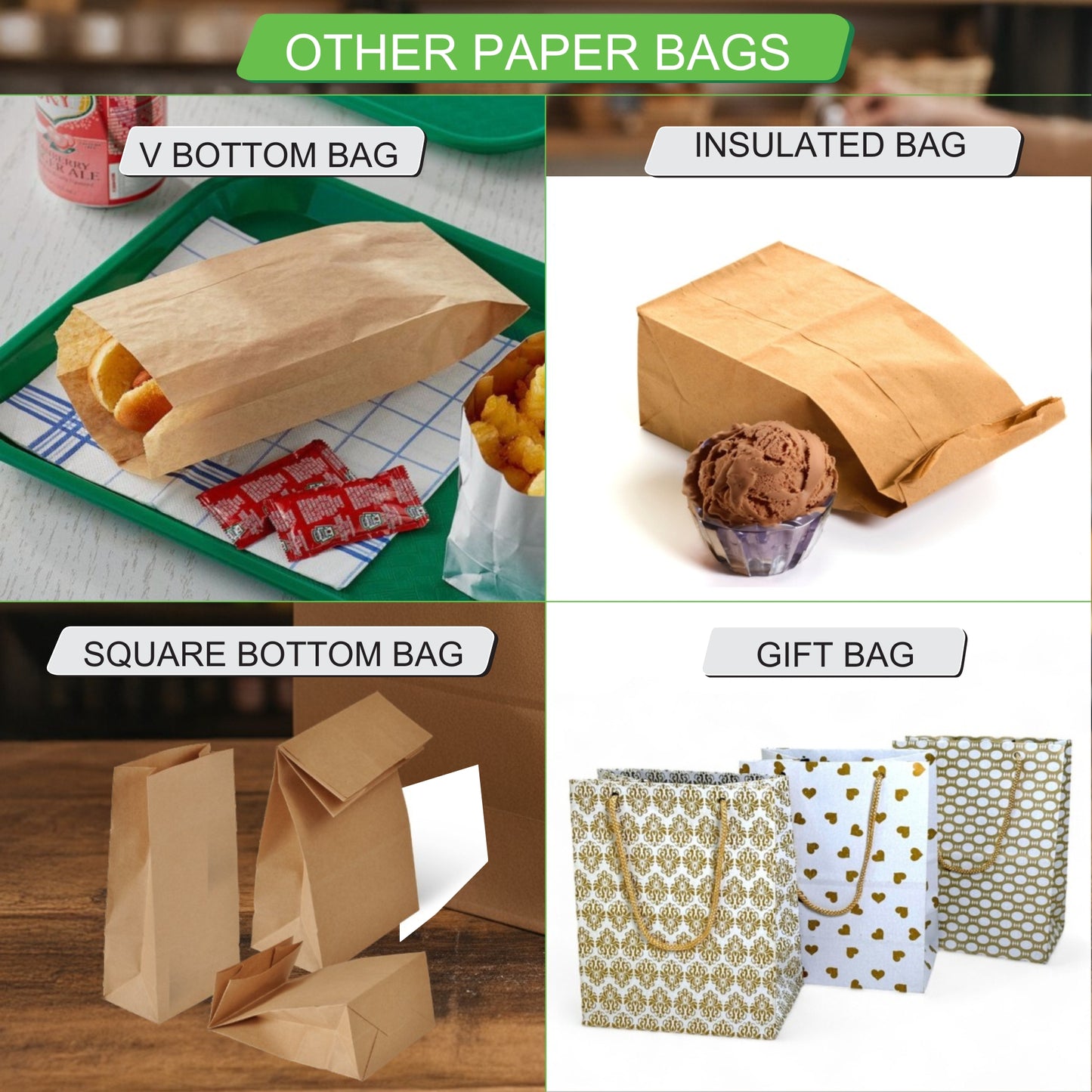 7.5 x 5 x 10 Inch Paper Carry Bag