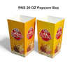 PNS 20 OZ Popcorn Box Printed (Yellow Color)