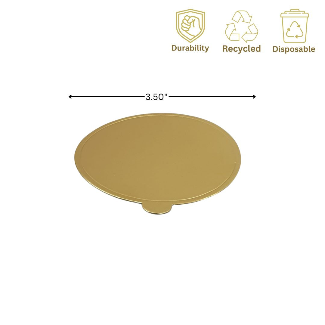 Cake Pastry Board – Round Gold (3.5)