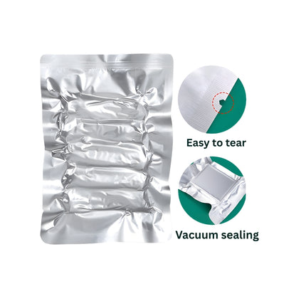 Vacuum Pouch - Both Side Aluminum Foil - 3 Side Seal (4 x 6)
