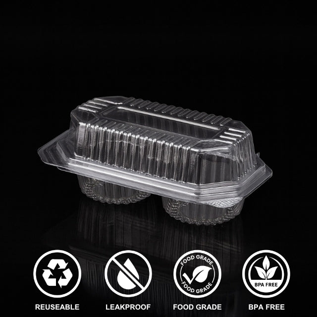 Hinged Box 180 × 150 × 60 – 2 Cup Cake