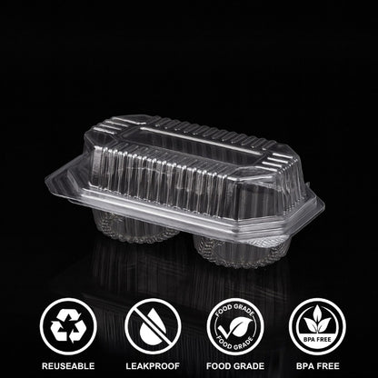 Hinged Box 180 × 150 × 60 – 2 Cup Cake