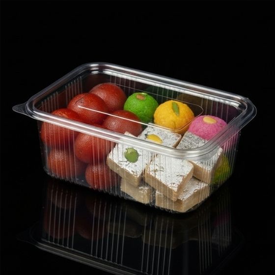 1430 Hinged Box 1000 ml Flat