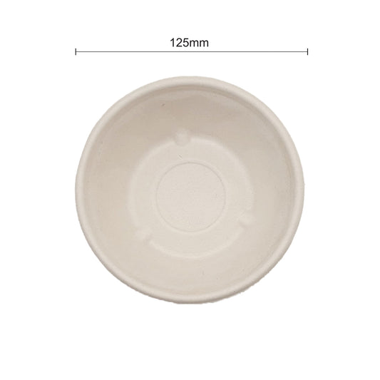 Bumboo 350ml Bagasse Round Bowl with lid