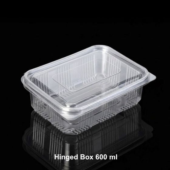 Hinged Box 600 ml Flat