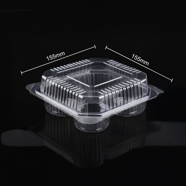 Hinged Box 155 × 155 × 60 – 4 Cup Cake