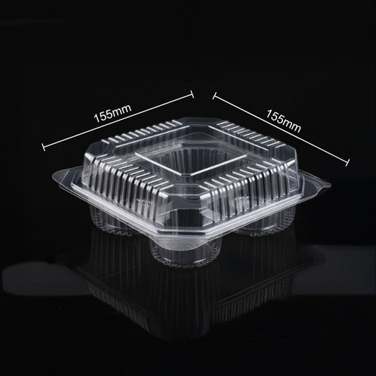 Hinged Box 155 × 155 × 60 – 4 Cup Cake