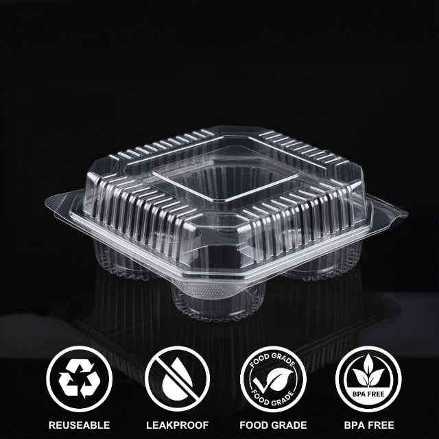 Hinged Box 155 × 155 × 60 – 4 Cup Cake