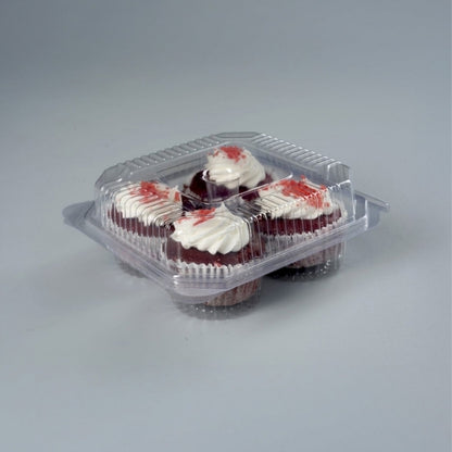 Hinged Box 155 × 155 × 60 – 4 Cup Cake