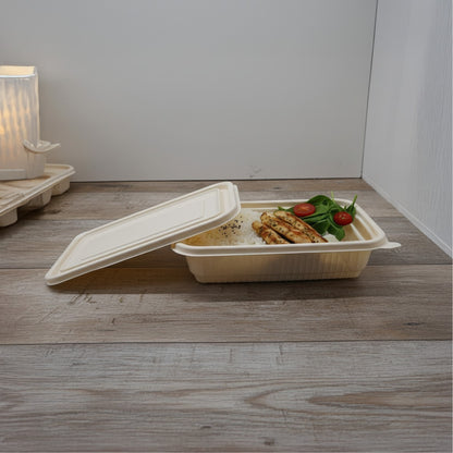 DB 650ml Cornstarch Lunch Container (WL)