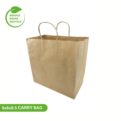 9 x 6 x 8.5 Inch Paper Carry Bag