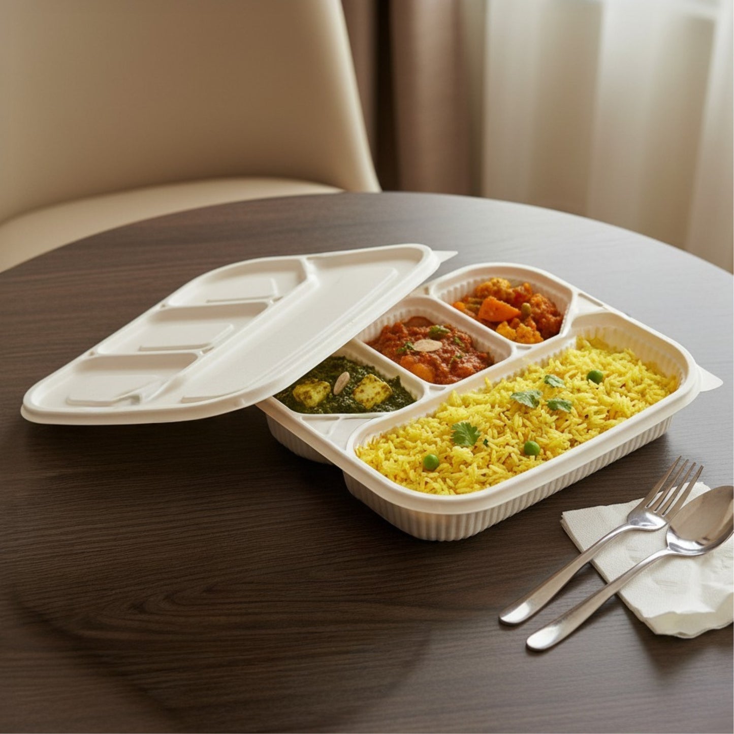 DB 4CP Cornstarch Meal Tray (WL)