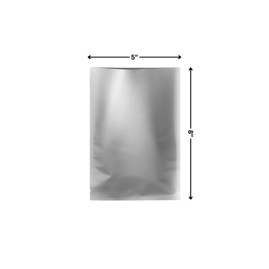 Vacuum Pouch - Both Side Aluminum Foil - 3 Side Seal (5 x 8)