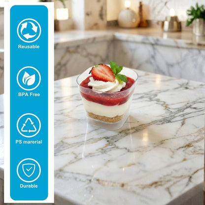 NP PS 14 Square Container 125ml With Lid