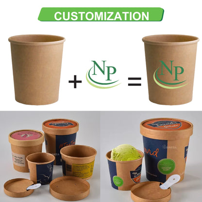 250 ml Kraft Round Paper Container