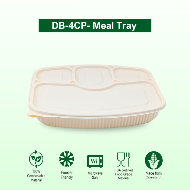 DB 4CP Cornstarch Meal Tray (WL)