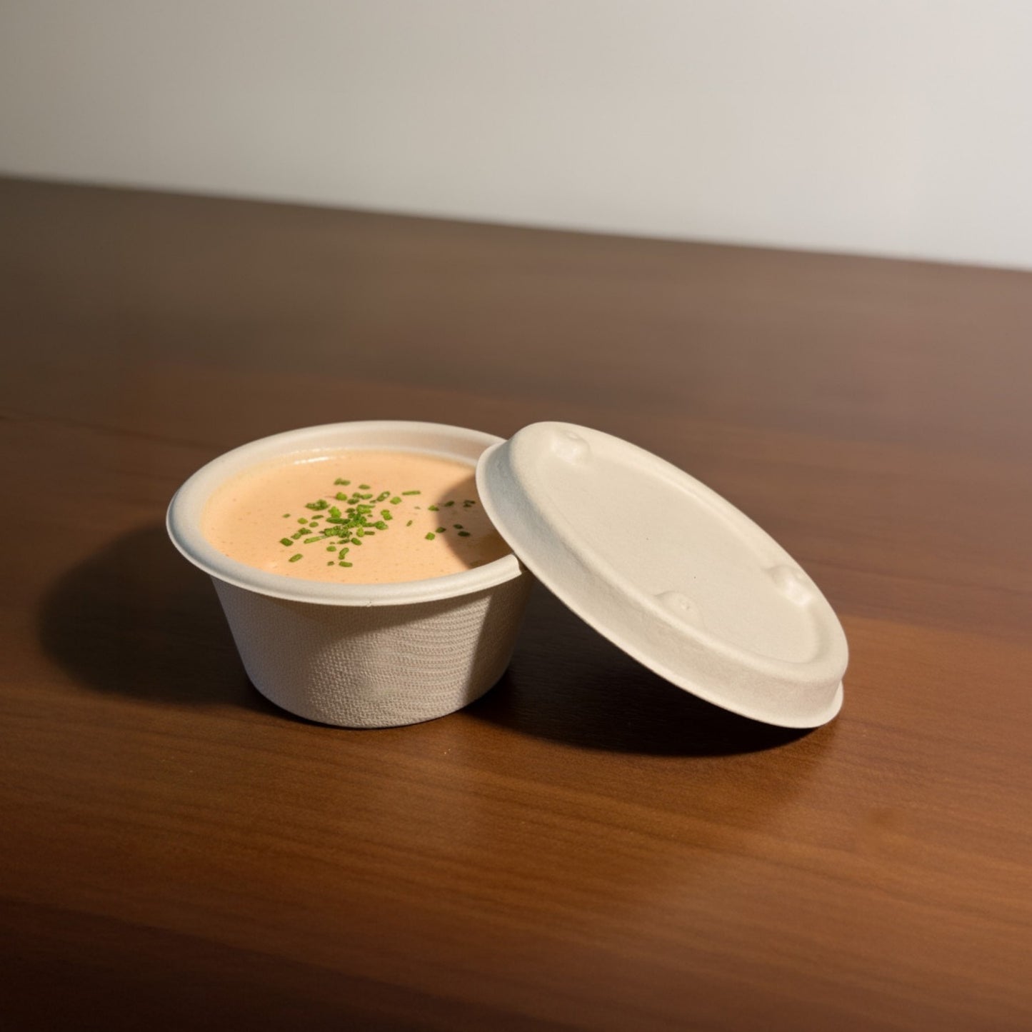Bumboo 60ml Bagasse Dip Bowl with lid