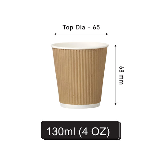 130 ml Ripple Paper Cup / 1 PE