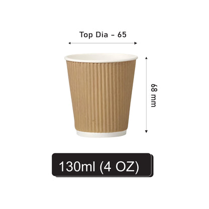 130 ml Ripple Paper Cup / 1 PE