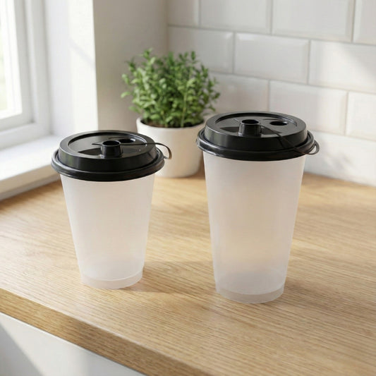 500 ml Paknserve Sipper Container Frosted Finish with Black Lid (90D)