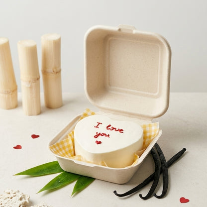 Bento Cake Liner ( Yellow Gingham)