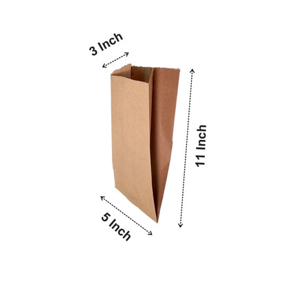 502 V Bottom MF Kraft Bag