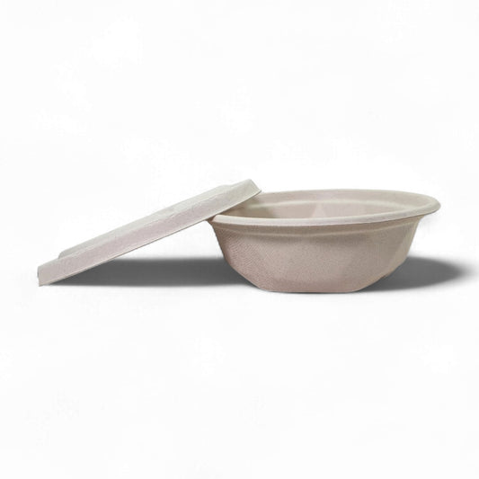 Bumboo 500ml Bagasse Round Bowl with lid