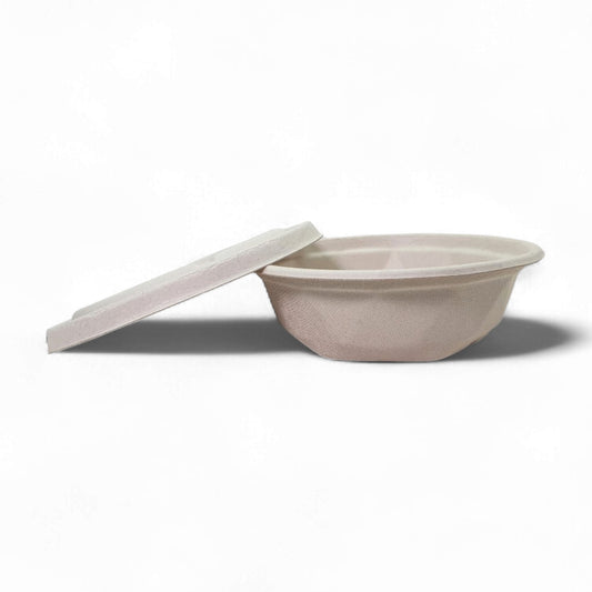 Bumboo 500ml Bagasse Round Bowl with lid