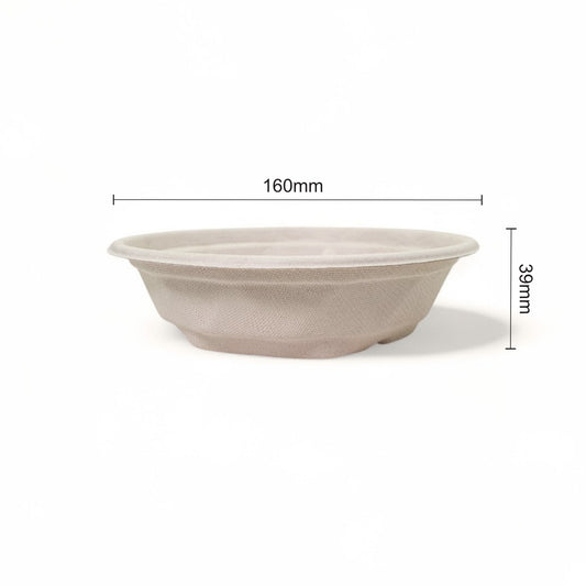 Bumboo 500ml Bagasse Round Bowl with lid