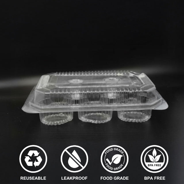 Hinged Box 215 × 160 × 60 – 6 Cup Cake