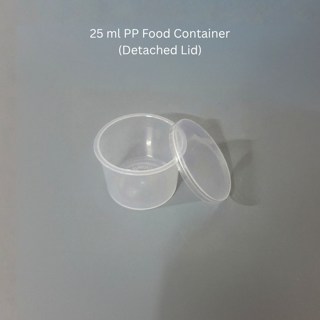 25 ml PP Food Container (Detached Lid)