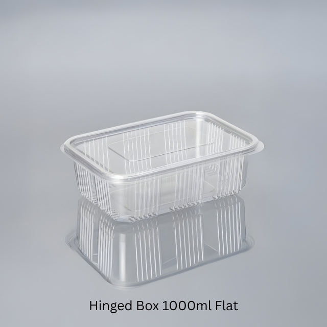 Hinged Box 1000 ml Flat
