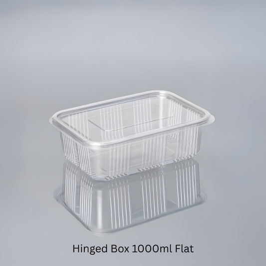 1430 Hinged Box 1000 ml Flat