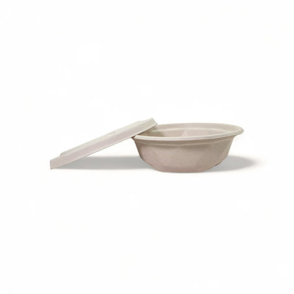 Bumboo 600ml Bagasse Round Bowl with lid
