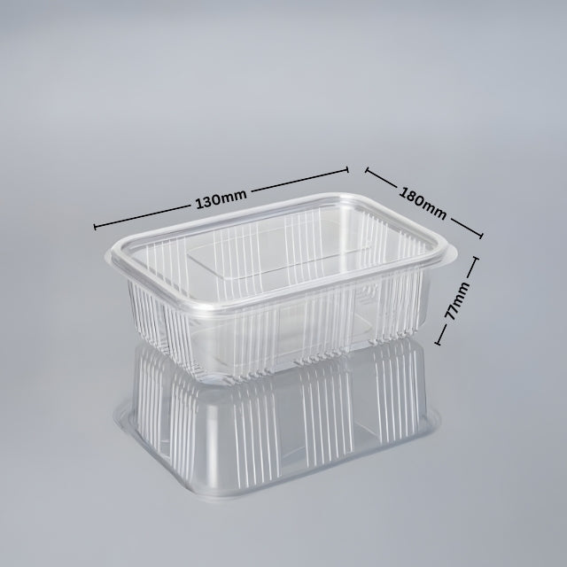Hinged Box 1000 ml Flat