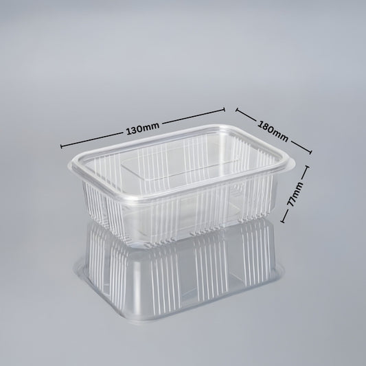 1430 Hinged Box 1000 ml Flat