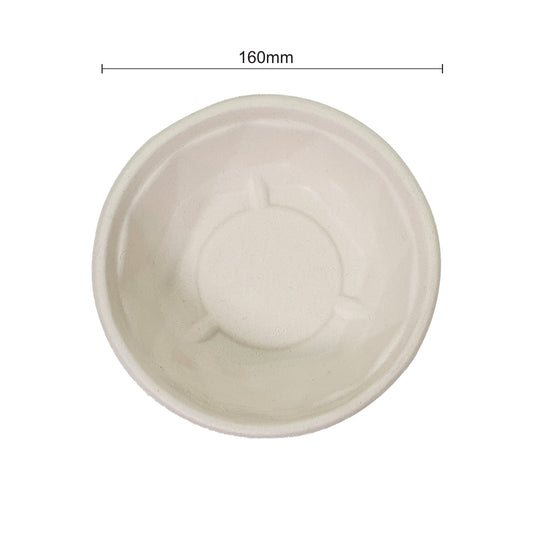 Bumboo 600ml Bagasse Round Bowl with lid