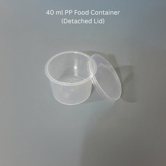 40 ml PP Food Container (Detached Lid)
