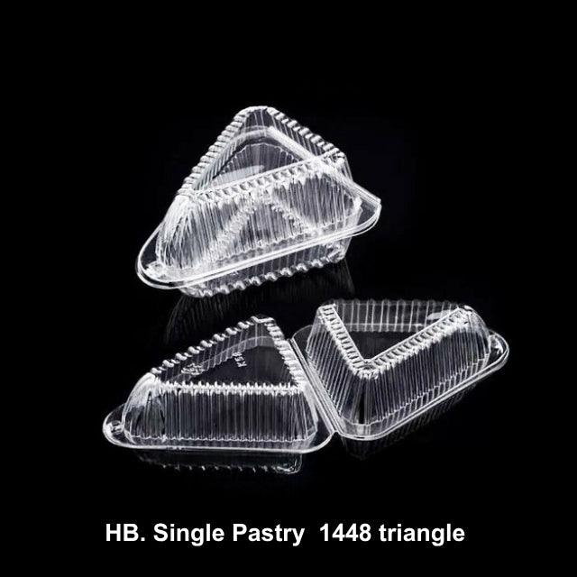 Hinged Box Single Pastry (Triangle)
