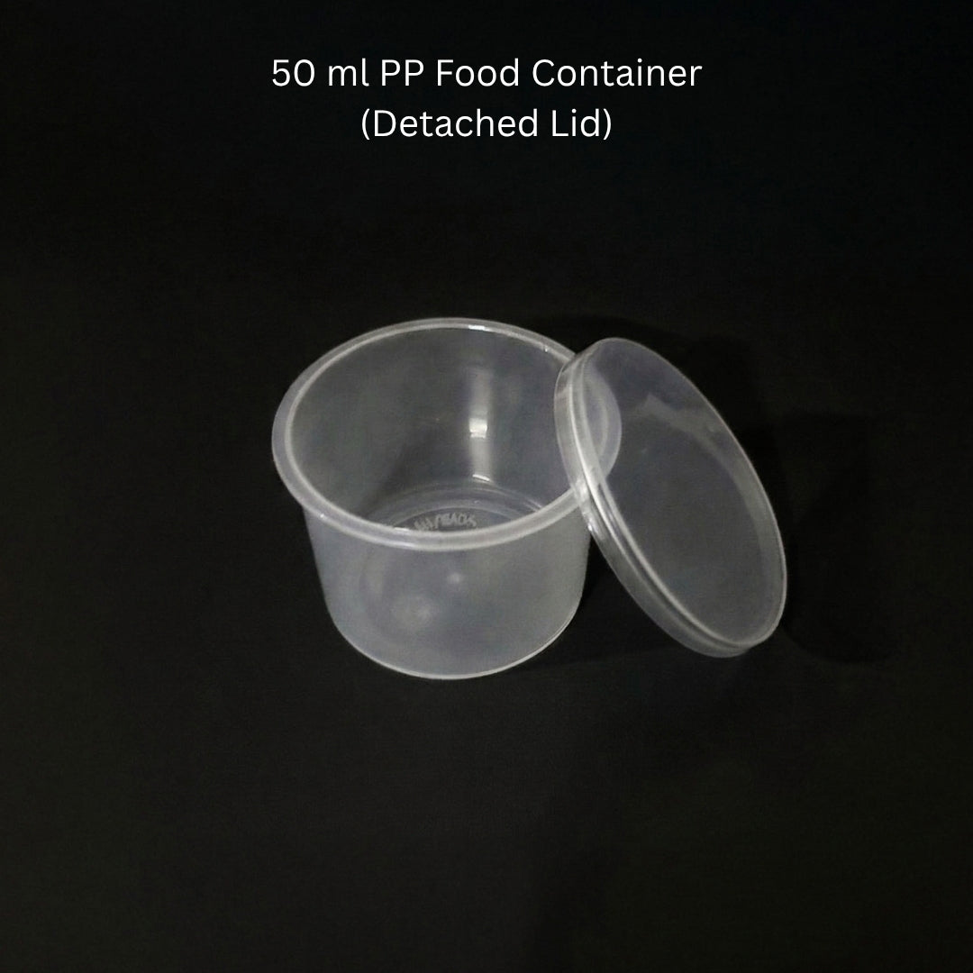 50 ml PP Food Container (Detached Lid)