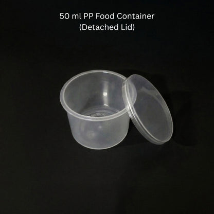 50 ml PP Food Container (Detached Lid)