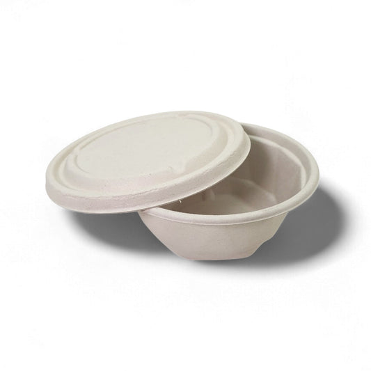 Bumboo 750ml Bagasse Round Bowl with lid