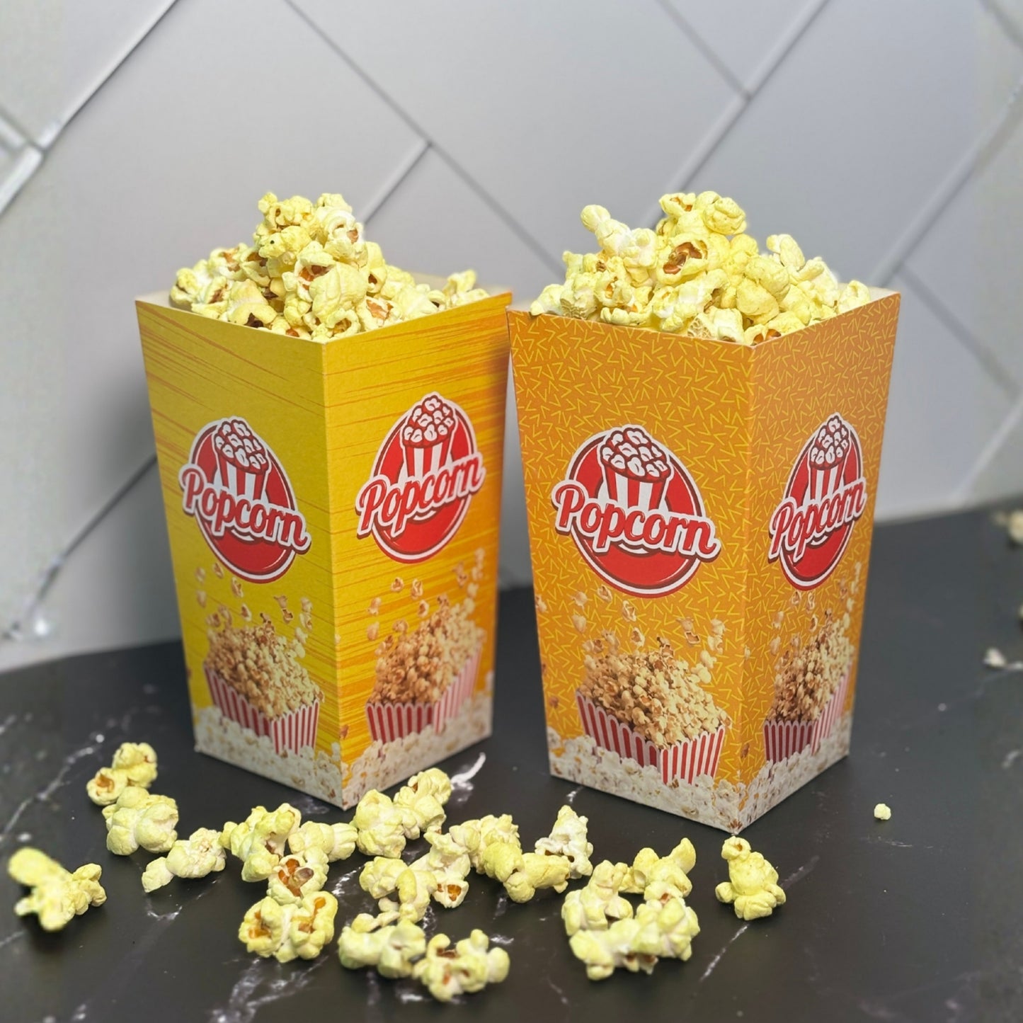 PNS 20 OZ Popcorn Box Printed (Yellow Color)