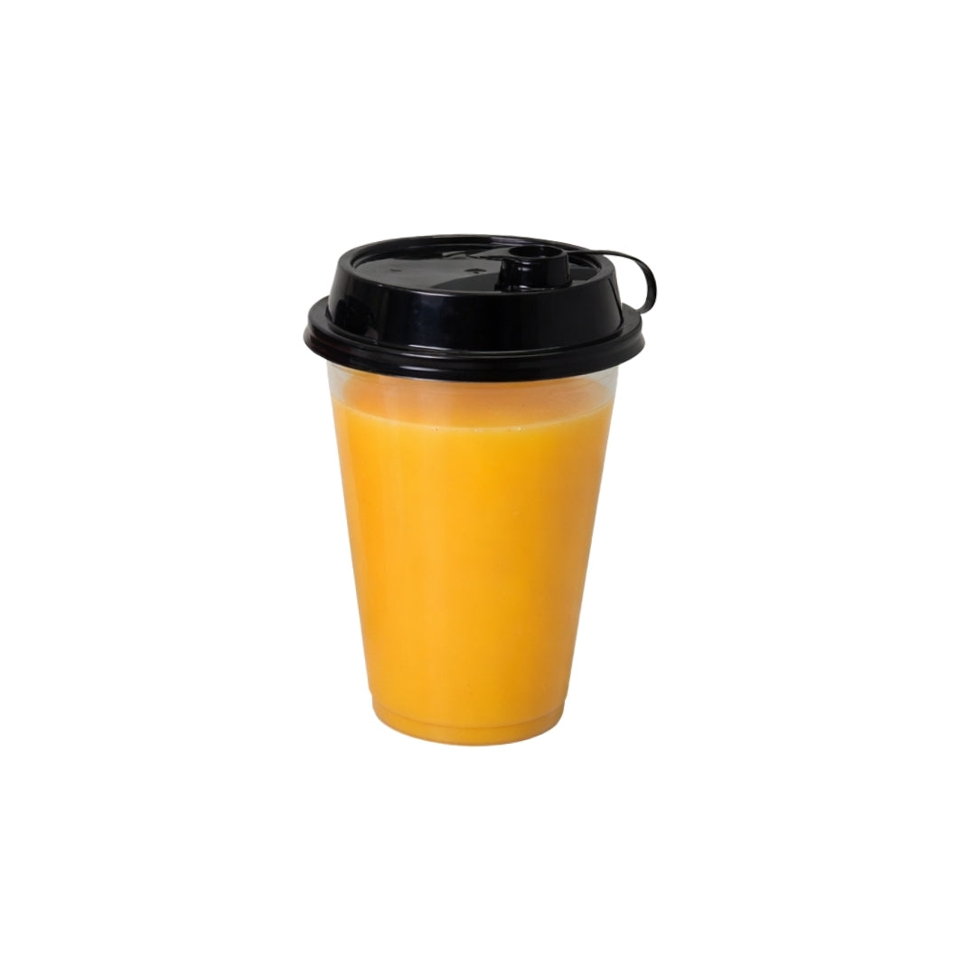 350ML Paknserve reusable sipper container with Black Lid (90 Dia)