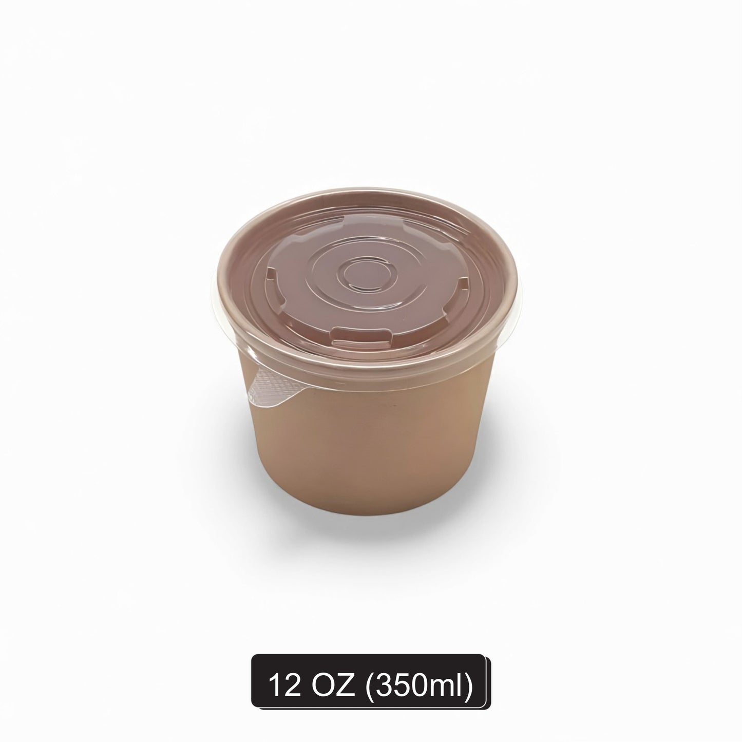 350 ml Kraft Round Paper Container